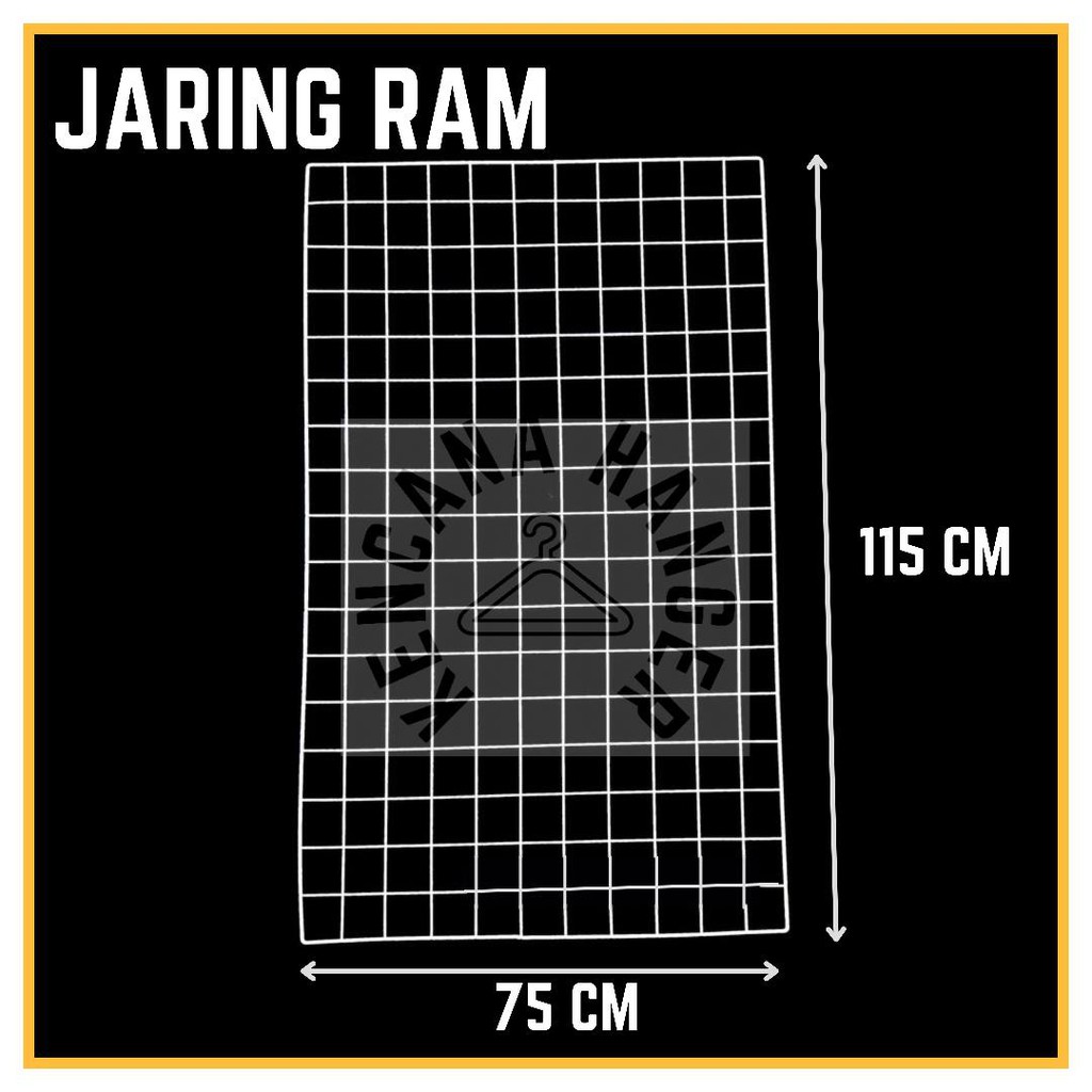 Jual Jaring RAM Dinding 75 X 115 / Hijang Hiasan / Wire Grid 75x115 CM ...