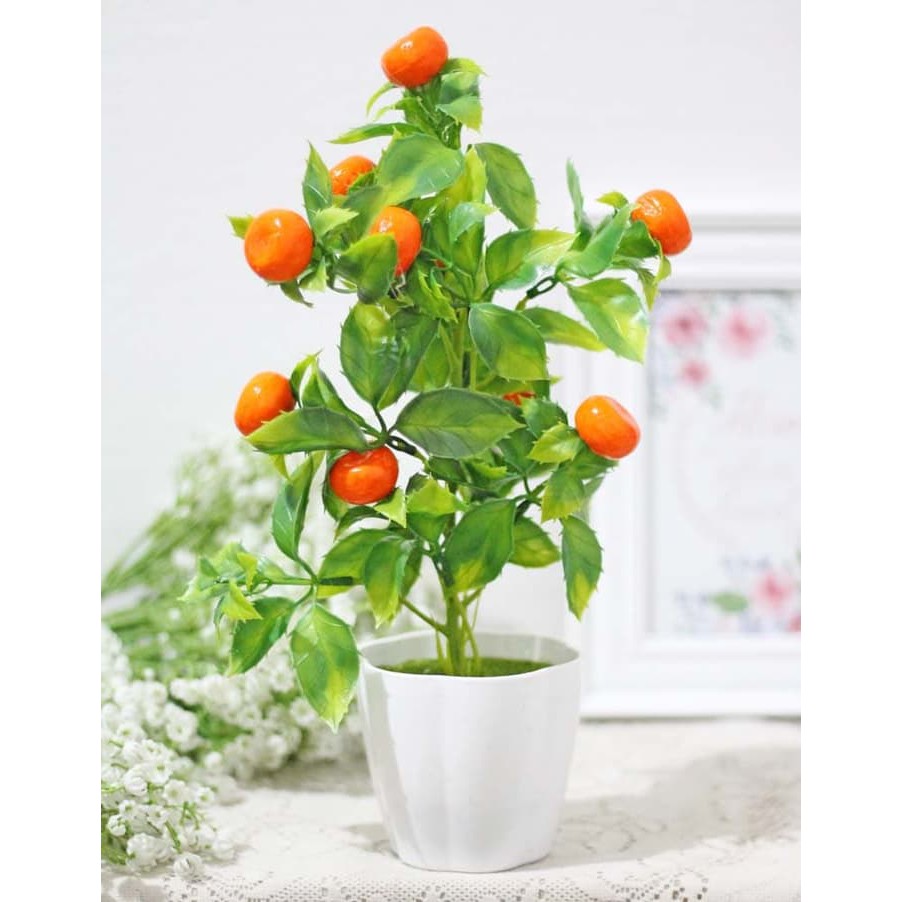 Jual pohon jeruk hiasan plastik tanaman artificial imlek TINGGIPU239