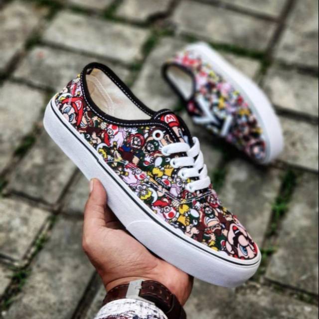 Vans authentic mario sales