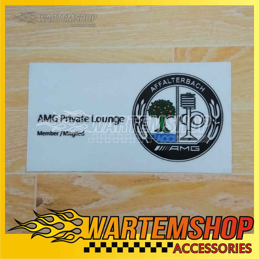 Jual Stiker AMG Private Lounge ( Tempel Dalam ) | Shopee Indonesia