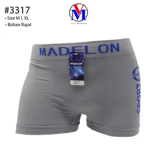 Madelon Boxer ( 4-12 PCS ) Briefs Celana Dalam Seamless Pria Art 3317