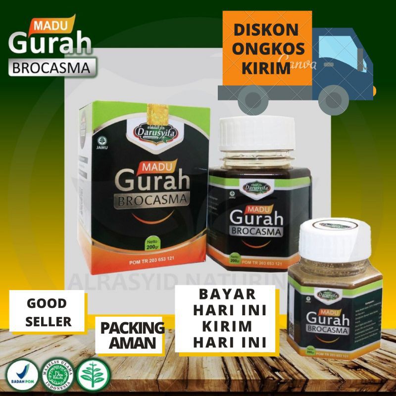 Jual MADU GURAH Brocasma Atasi Asma Sesak Nafas Batuk Bronkitis Paru ...