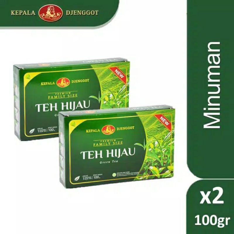 Jual Kepala Djenggot Green Tea Family Size 2x100gr Shopee Indonesia