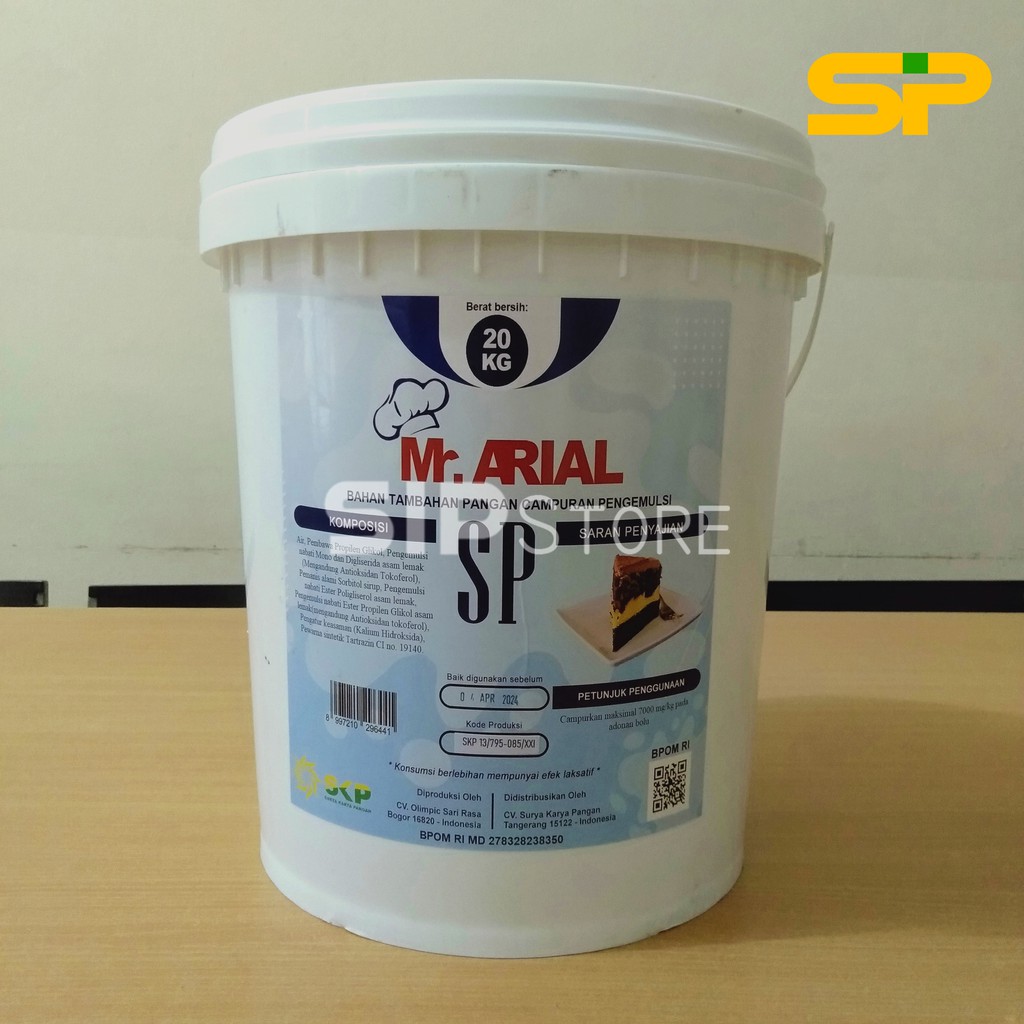 Jual Mr Arial SP Pengemulsi @20Kg / Pengembang & Pelembut Roti dan Kue ...