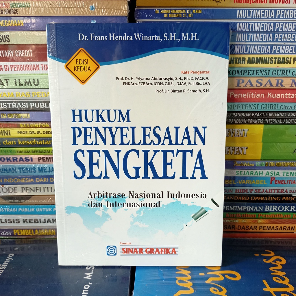 Jual Buku Hukum Penyelesaian Sengketa Arbitrase Nasional Indonesia Dan ...