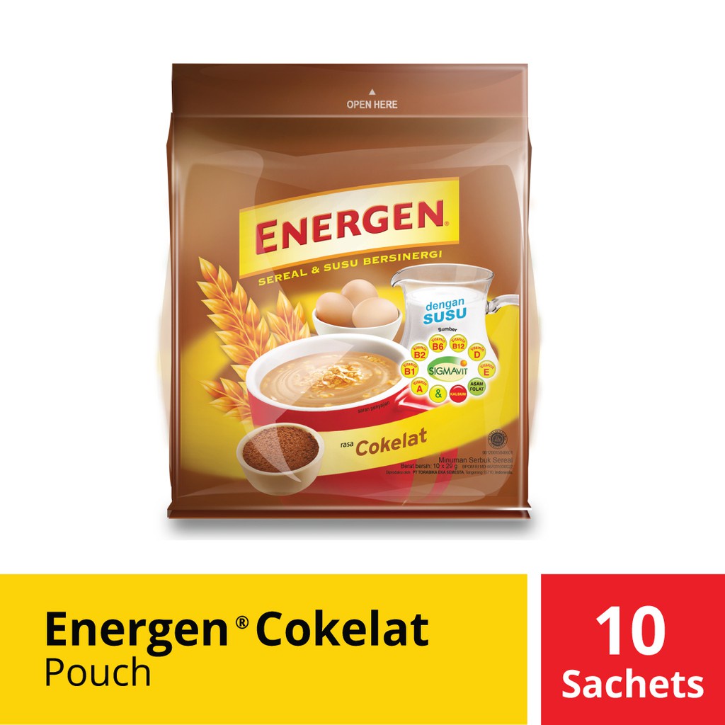 Jual Energen Coklat Pouch 10 Sachet / Murah @30 Gr | Shopee Indonesia