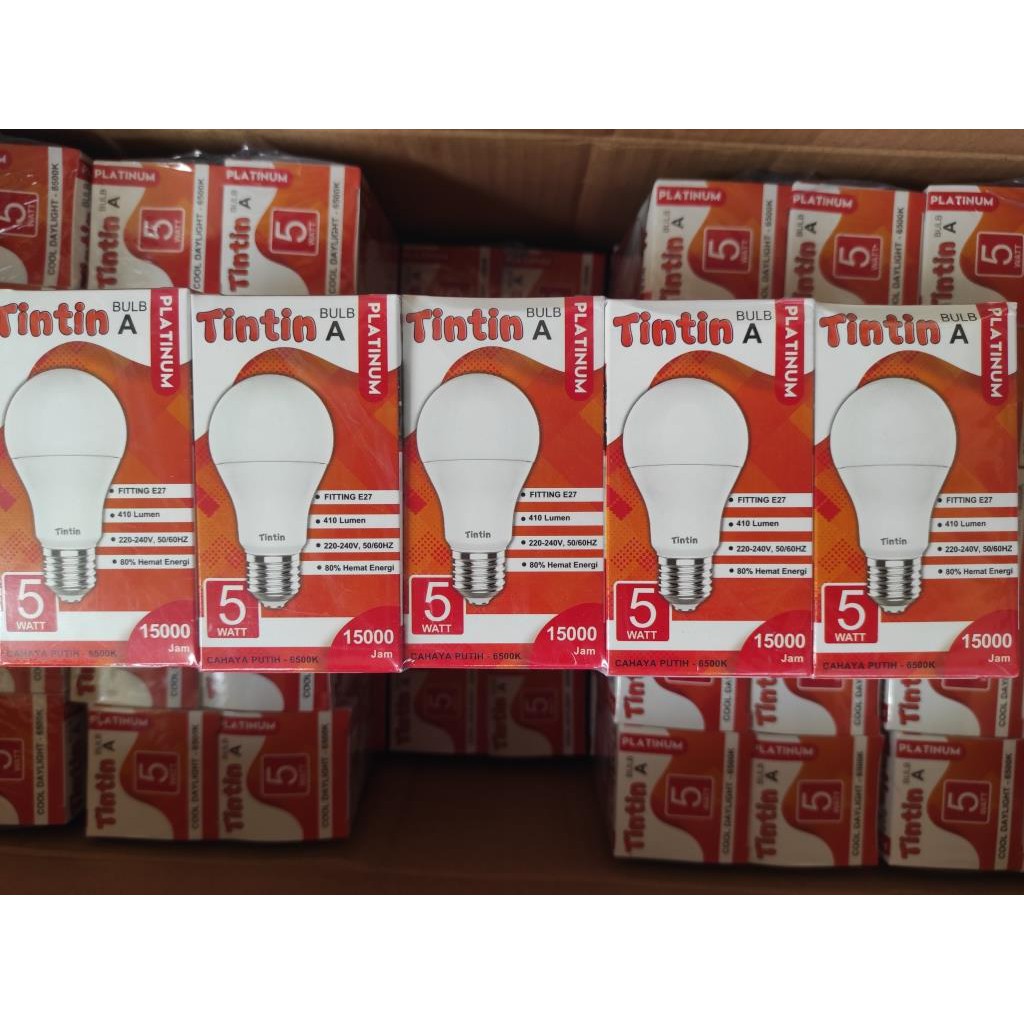 Jual Bohlam Lampu Led Tintin A Bulb Platinum W Watt Tipe A Berkualitas Termurah Shopee