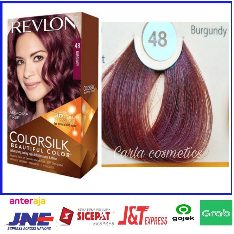 Jual cat rambut Revlon colorsilk no ammonia hair color - 48 BURGUNDY ...