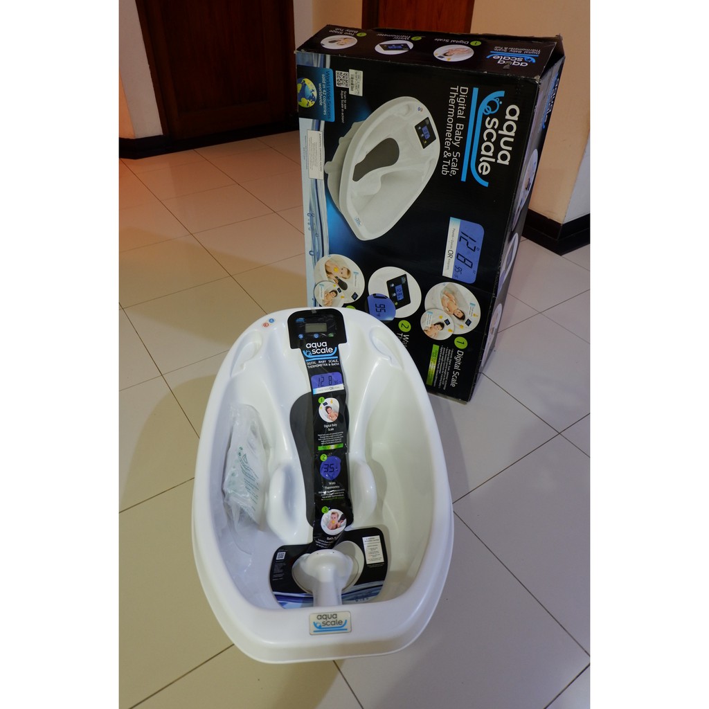 Jual Aqua Scale 3in1 Baby Bath Tub Scale And Water Thermometer