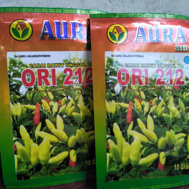 Jual Benih Cabai Rawit Unggul Ori 212 Lombok Cabe Lombok Kecil Aura Ori