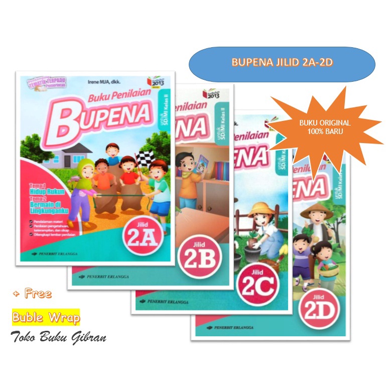 Jual BUPENA KELAS 2 SD K13 PENERBIT ERLANGGA (2A 2B 2C 2D) | Shopee ...