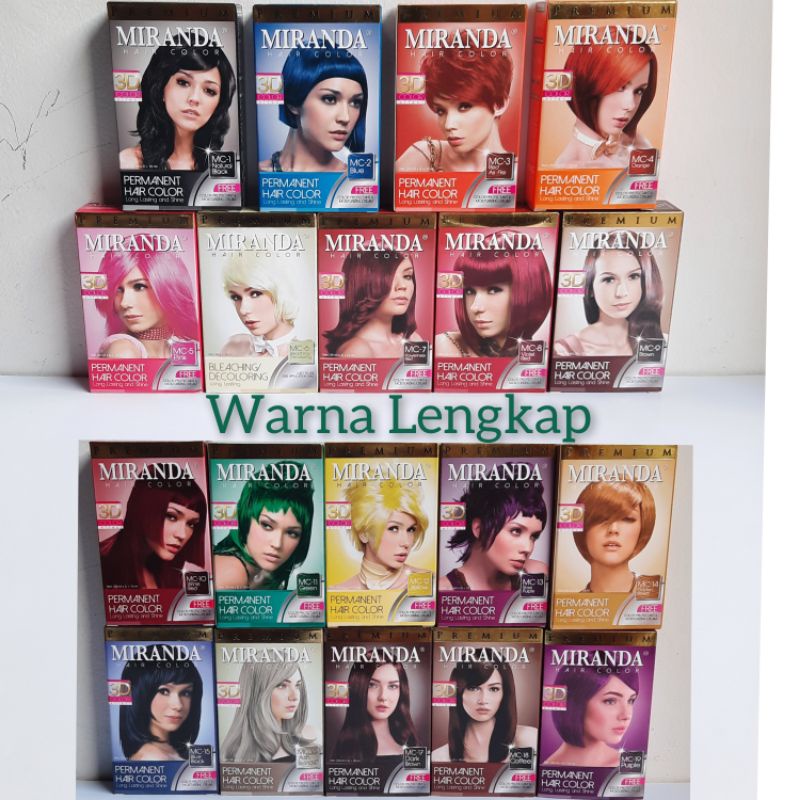 Jual Semir Rambut Miranda Hair Color Pewarna Rambut 30ml | Shopee Indonesia