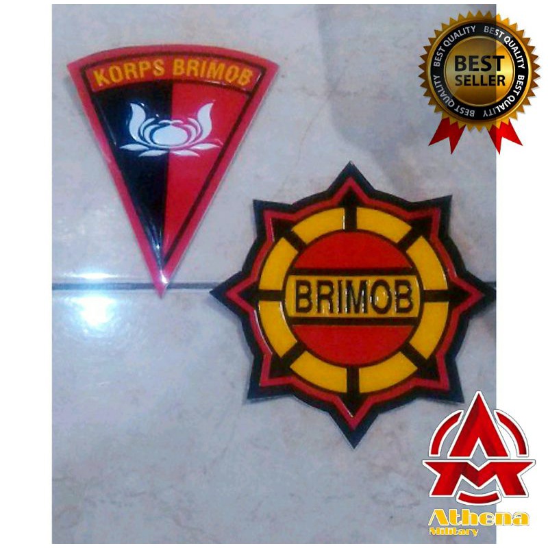 Jual Stiker Embos Brimob Segitiga Stiker Brimob Roda Stiker Brimob