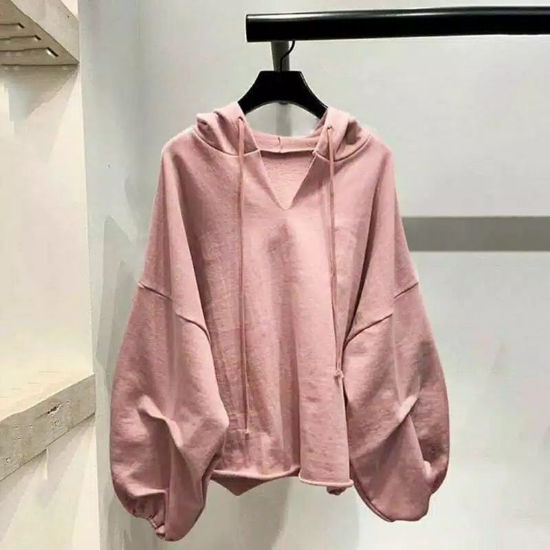 Sweater hoodie hotsell wanita shopee