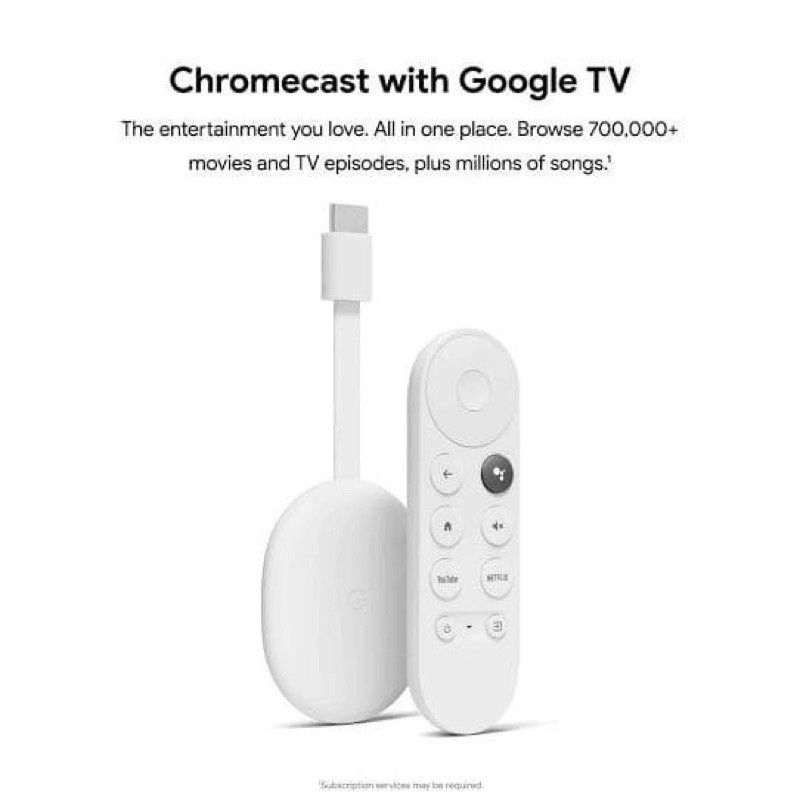 Jual Google Chromecast 4 / Chrome Cast 4 With Google TV 4K Dongle ...