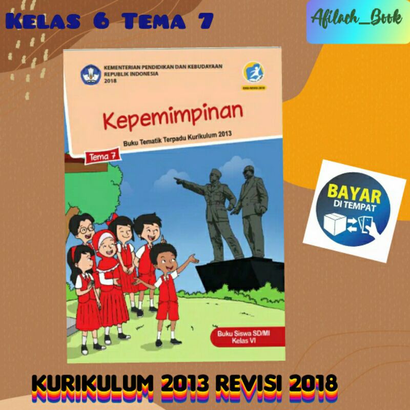 Jual Buku Paket Tematik Siswa Kelas 6 Tema 7 Kepemimpinan Kurikulum ...