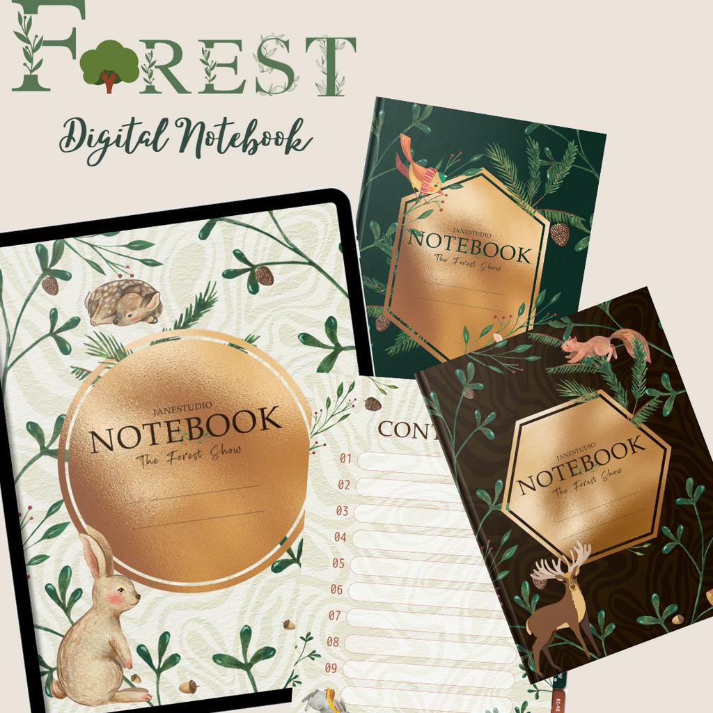 Jual Digital Notebook Aesthetic --- Forest Digital Notebook x Jane ...