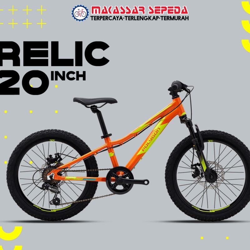 Jual SEPEDA BMX POLYGON RELIC 20 ALLOY 7 SPEED DISCBRAKE | Shopee Indonesia