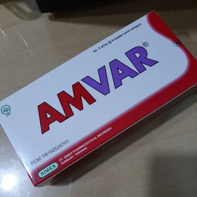 Jual AMVAR BOX ISI 30 TABLET - serupa dengan ardium | Shopee Indonesia