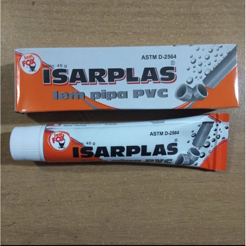 Jual ISARPLAS Lem pipa pvc odol 45gr paralon tube plast glue pipe ...
