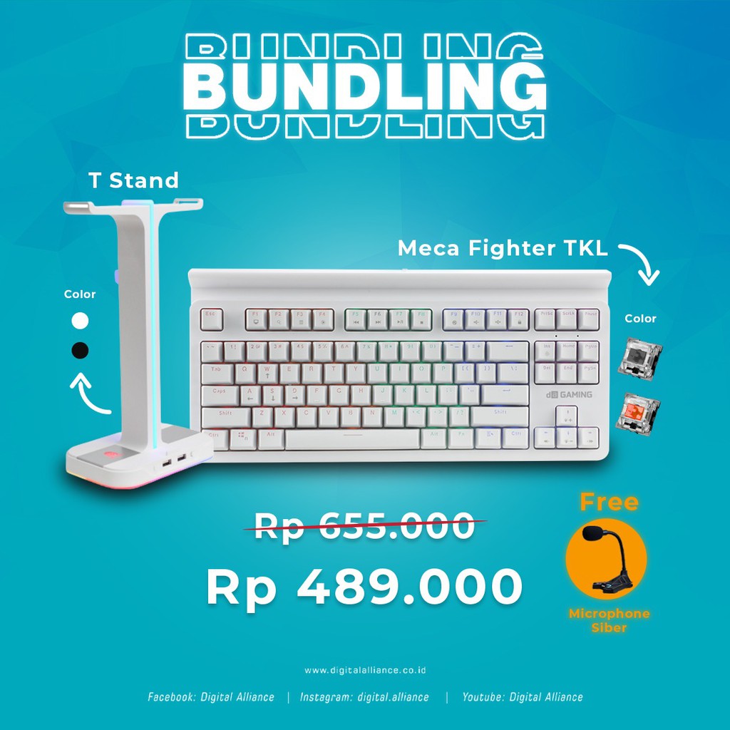 Jual Digital Alliance Bundle Meca Fighter Tkl With T Stand Shopee