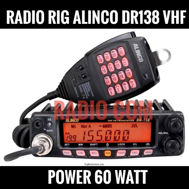 Jual RADIO RIG ALINCO DR138 VHF 60 WATT / RIG ALINCO DR-138 VHF RIG ...