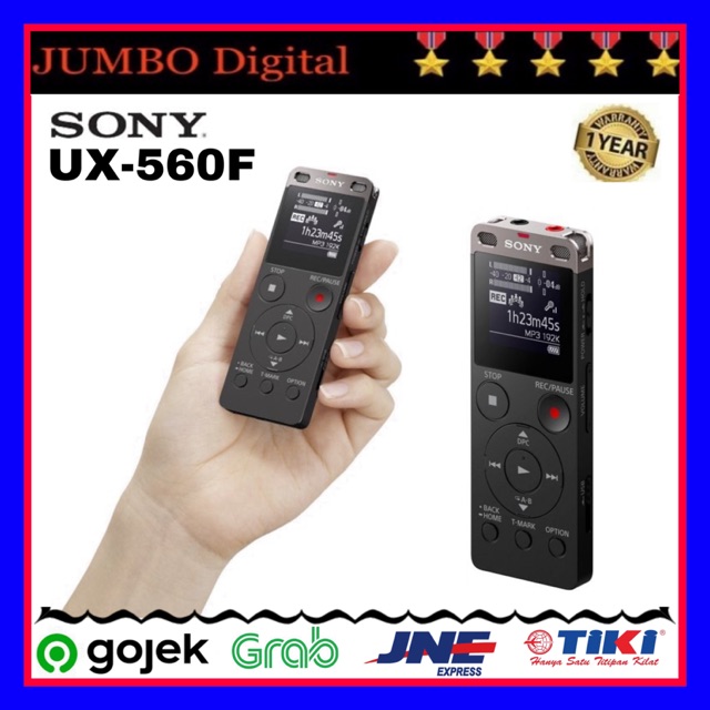 Jual VOICE RECORDER SONY ICDUX560F UX 560 PEREKAM SUARA Shopee Indonesia
