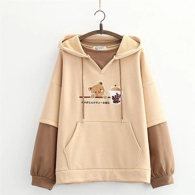 Hoodie oversize best sale wanita shopee