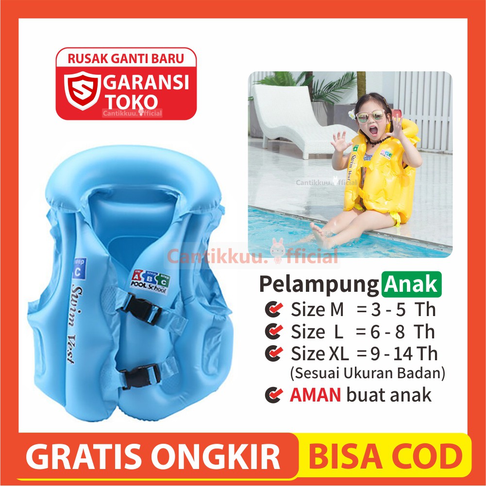 Jual Pelampung Renang Anak Rompi Pelampung Anak Jaket Pelampung Anak ...