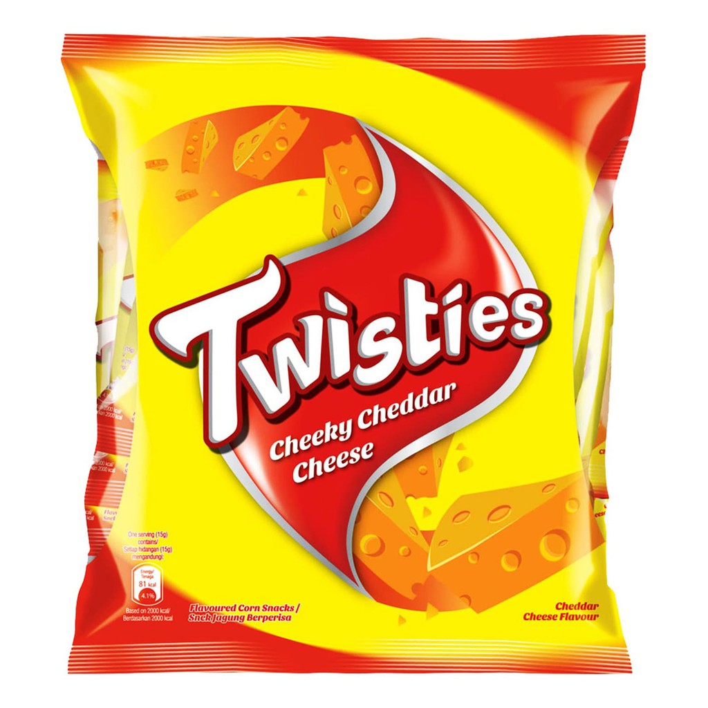 Jual Twisties Corn Snack 8 x 15g cheese/ BBQ/ Chicken Shopee Indonesia