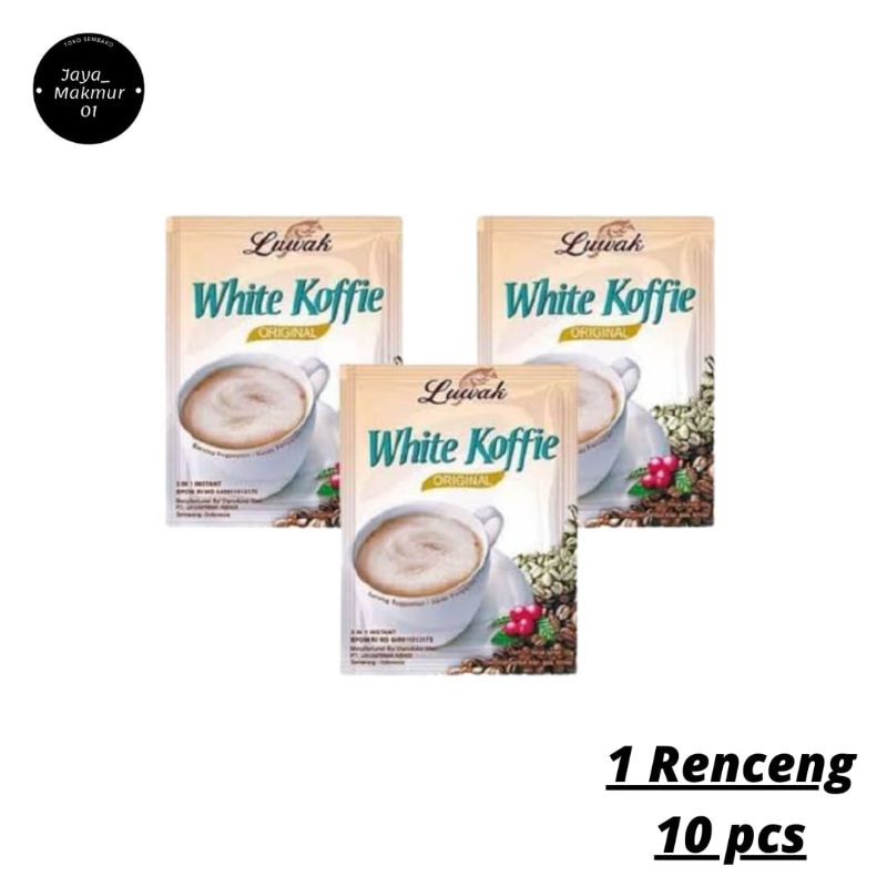 Jual 10 RENTENG LUWAK WHITE COFFE 100 SACHET | Shopee Indonesia