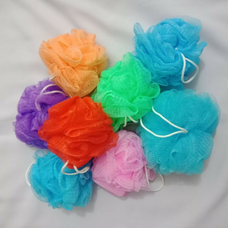 Jual Shower Puff Jaring Mandi Spons Pembersih Daki Badan Shopee Indonesia