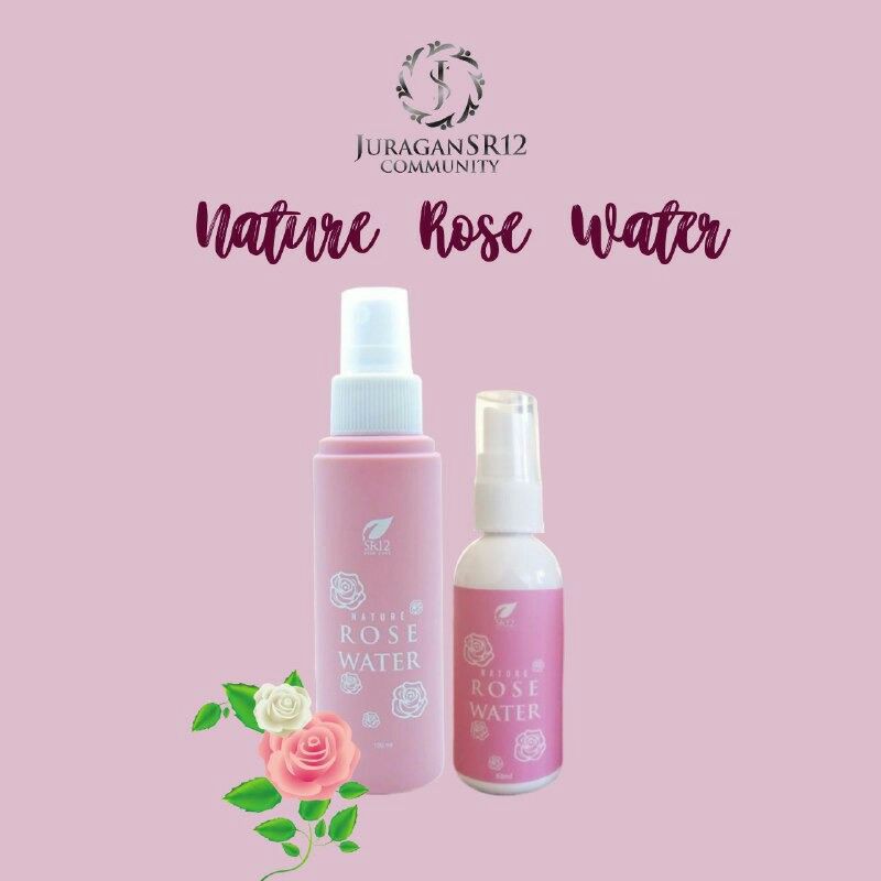 Jual Nature Rose Water Sr12 Semprot Wajah Untuk Make Up Tahan Lama Wajah Tampak Segar Shopee