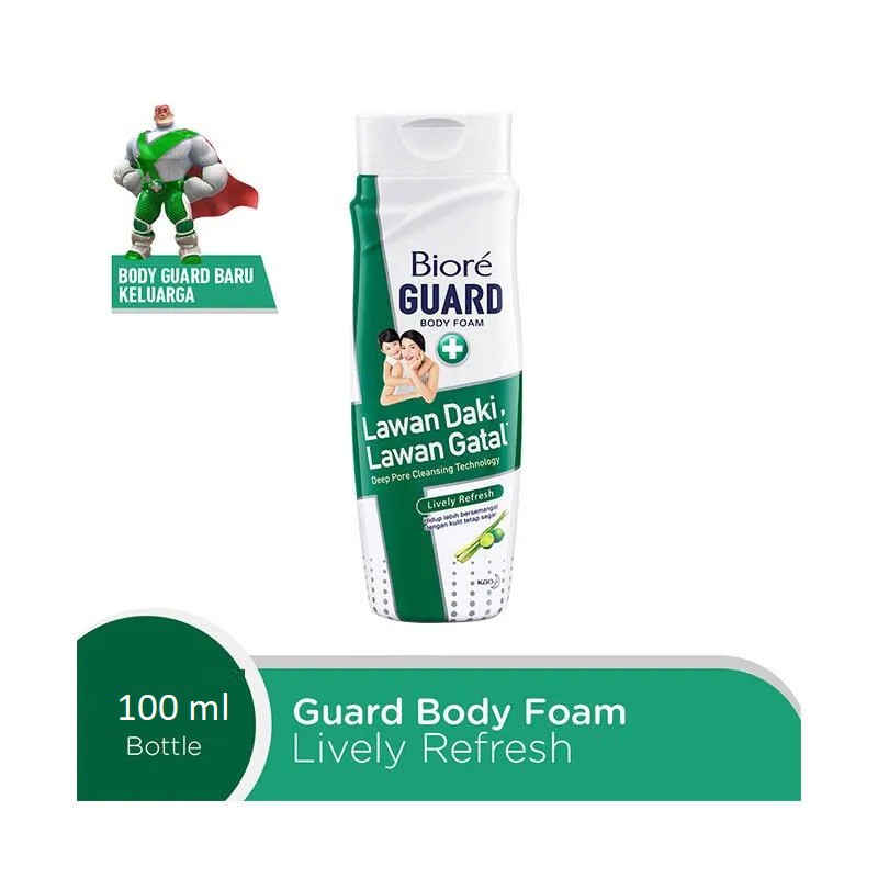 Jual Biore Guard Body Foam Lively Refresh Botol 100ml | Shopee Indonesia