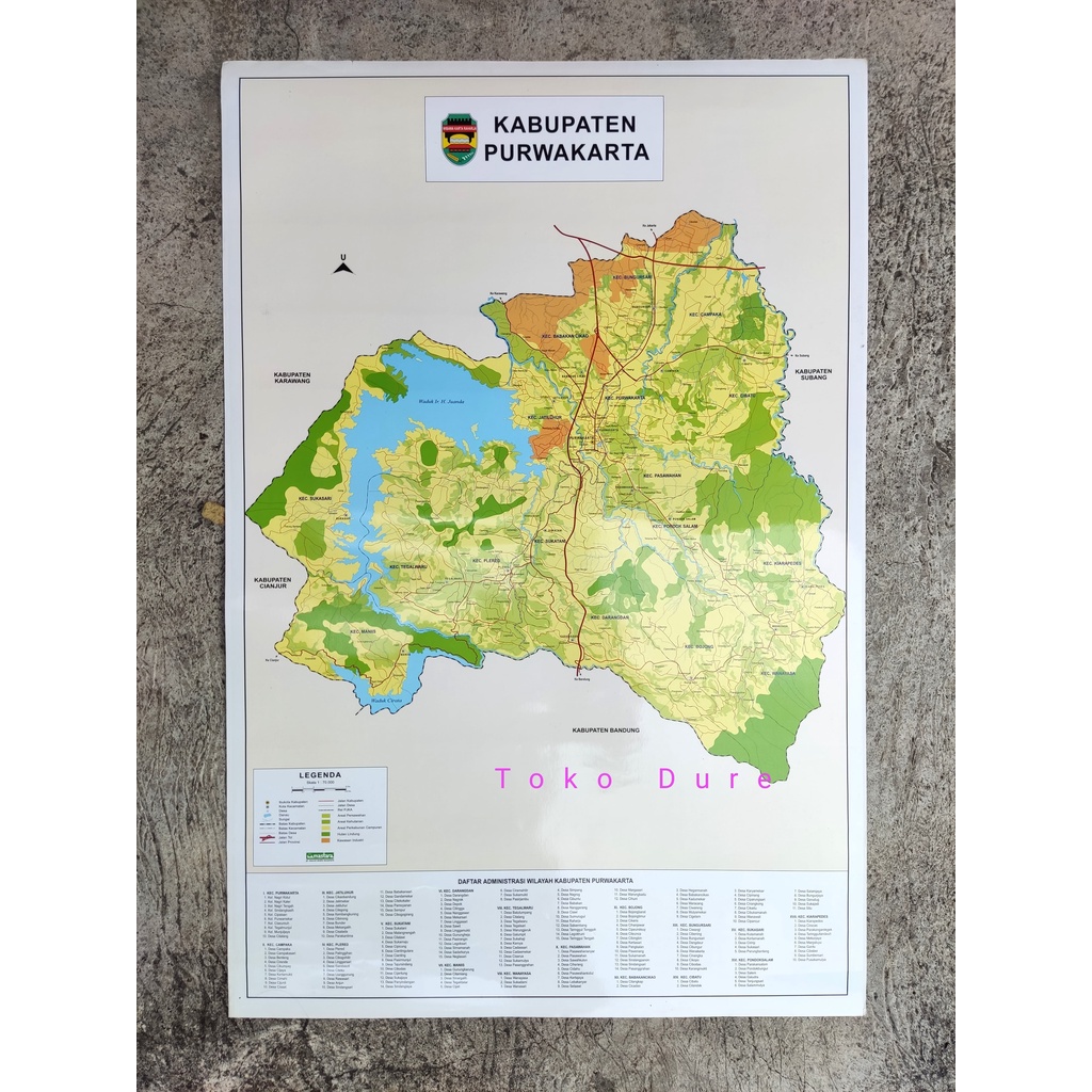 Jual Poster Peta Kabupaten Purwakarta | Shopee Indonesia