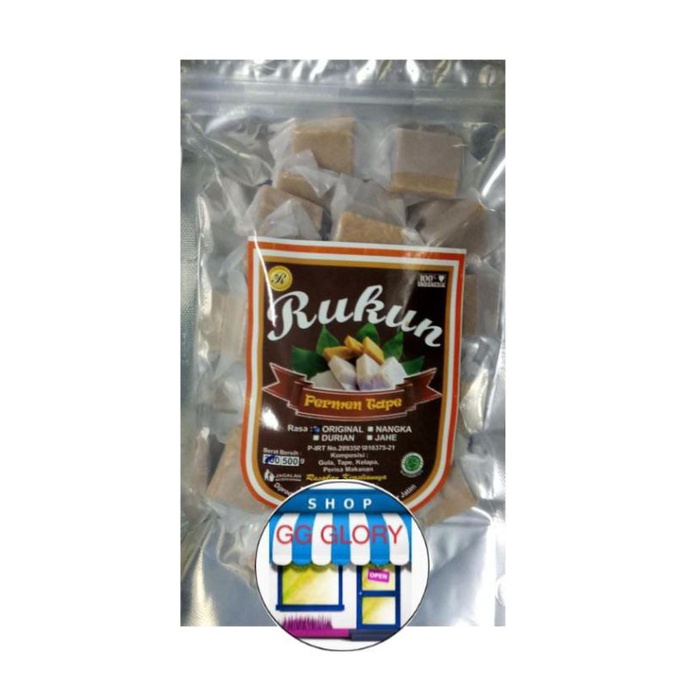 Jual permen tape rasa original/jahe/nangka/durian cap rukun 500 gr ...