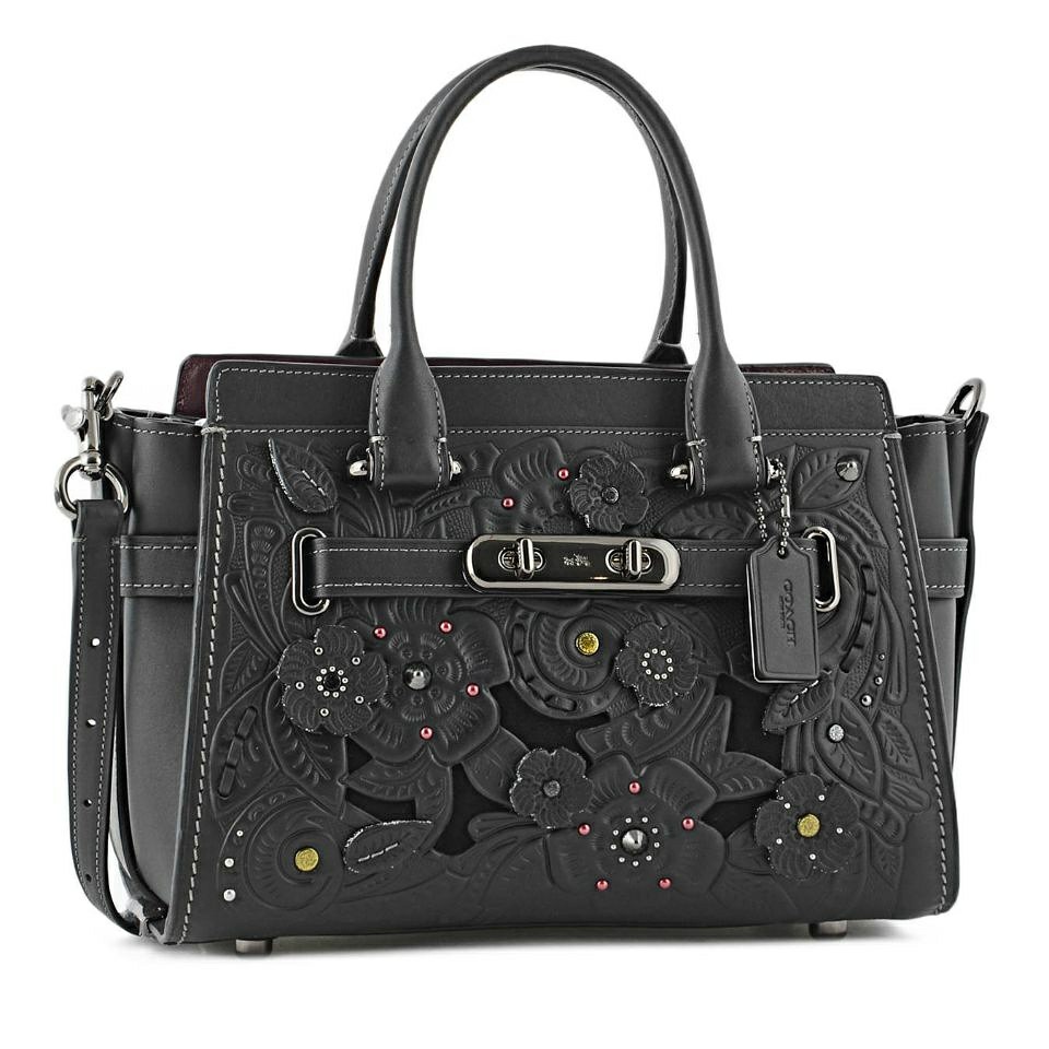 Jual Coach Swagger 27 Tea Rose Black Leather .Tas Coach Original Shopee Indonesia