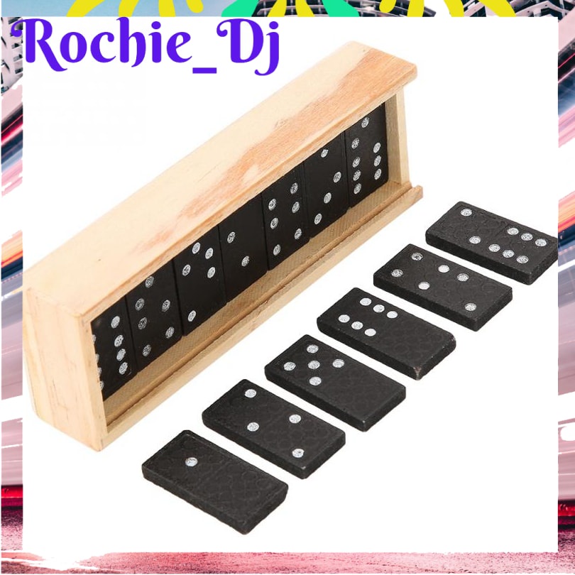 Jual VBESTLIFE MAINAN DOMINO GAPLE KAYU BOARD GAME 28 PCS - D28 - BLACK ...