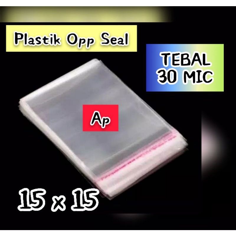 Jual Plastik Opp Seal Atas Uk 15 X 15 Cm 30 Micron Shopee Indonesia 0025