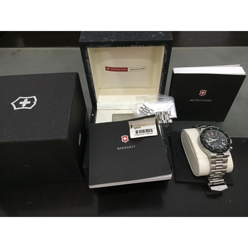 Jual Jam Victorinox Swiss Army Chrono Quartz 24013 Shopee Indonesia