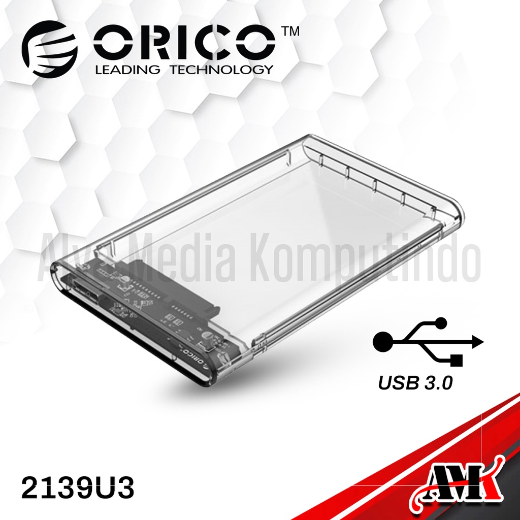 Jual HDD-SSD-Enclosure-2.5-ORICO-2139U3-SATA-USB-3.0-External-Case-Bening  Harga Terbaik & Termurah Januari 2024