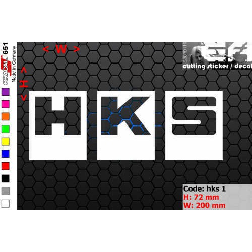 Jual ea cutting sticker / decal Code: hks 1 ( sponsor logo ) | Shopee ...