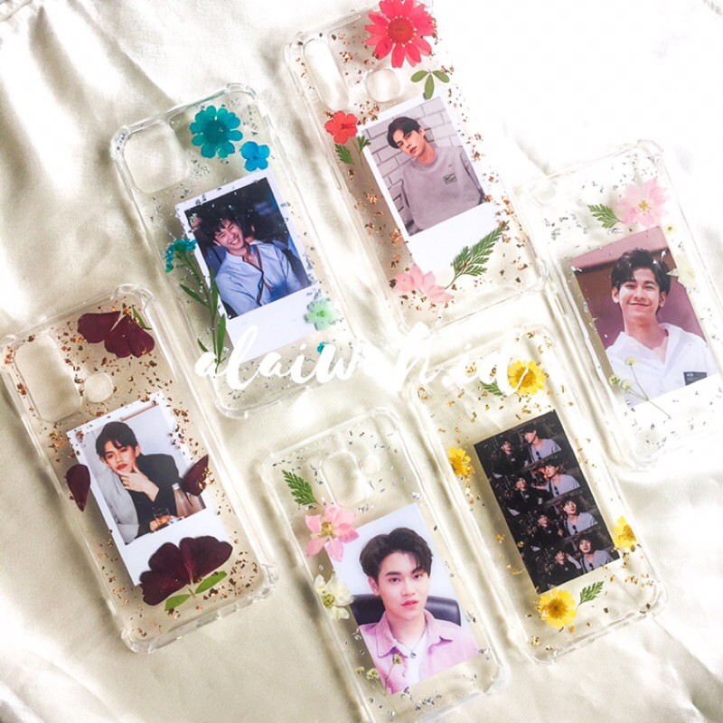 Resin Polaroid Cases Personalised Photo Phone Case With Hearts Or
