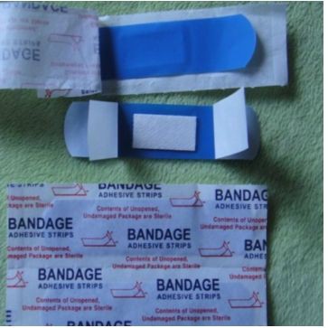 Jual Fame ++ plester luka anti air bakteri warna biru bahan pe metal