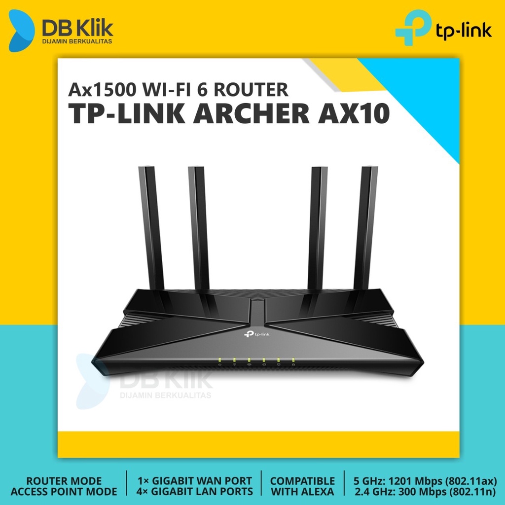 Jual Router TP-Link ARCHER AX10 AX1500 DualBand Gigabit WiFi 6- TPLink ...