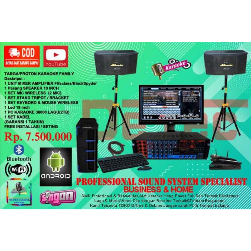 Jual Alat Karaoke Targa Profesional Sound System Shopee Indonesia