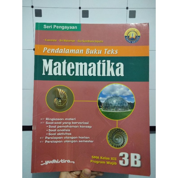 Jual BUKU PBT MATEMATIKA SMA KELAS XII 3B PROGRAM WAJIB | Shopee Indonesia