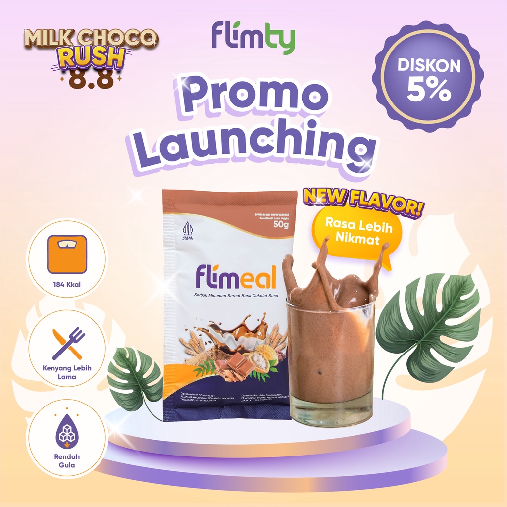 Jual Flimeal SACHET rasa Coklat Susu - Meal Replacement by Flimty ...