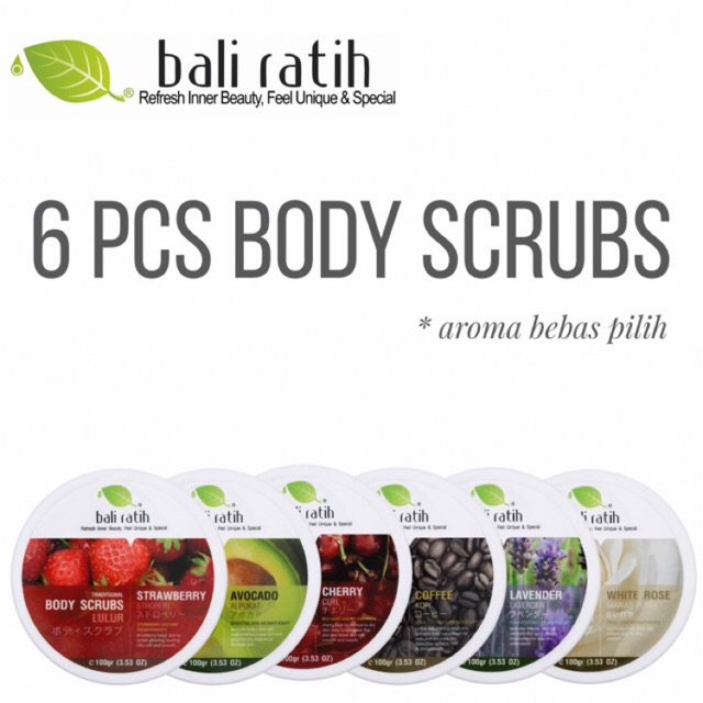 Jual 6 Body Scrubs Bali Ratih | Shopee Indonesia