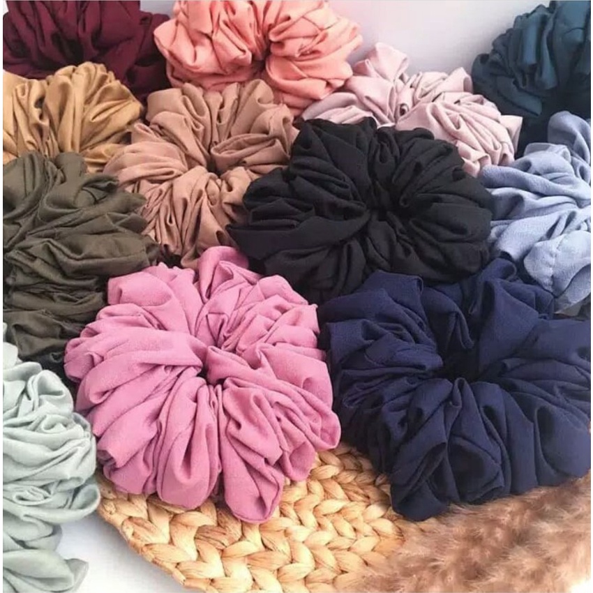 Jual SCRUNCHIE RUBIA / KUNCIR / INNER / KUNCIR RAMBUT | Shopee Indonesia